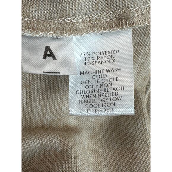 Loft oatmeal 3/4 dolman sleeves top size M - Picture 4 of 11